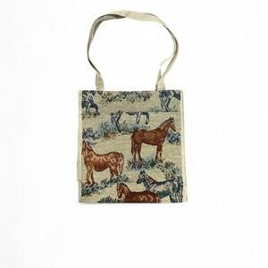 Vintage Horse TapestryTote Bag Western Equestrian